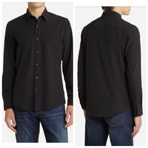 Nordstrom Charcoal Casual Button-Down Shirt Men's Medium